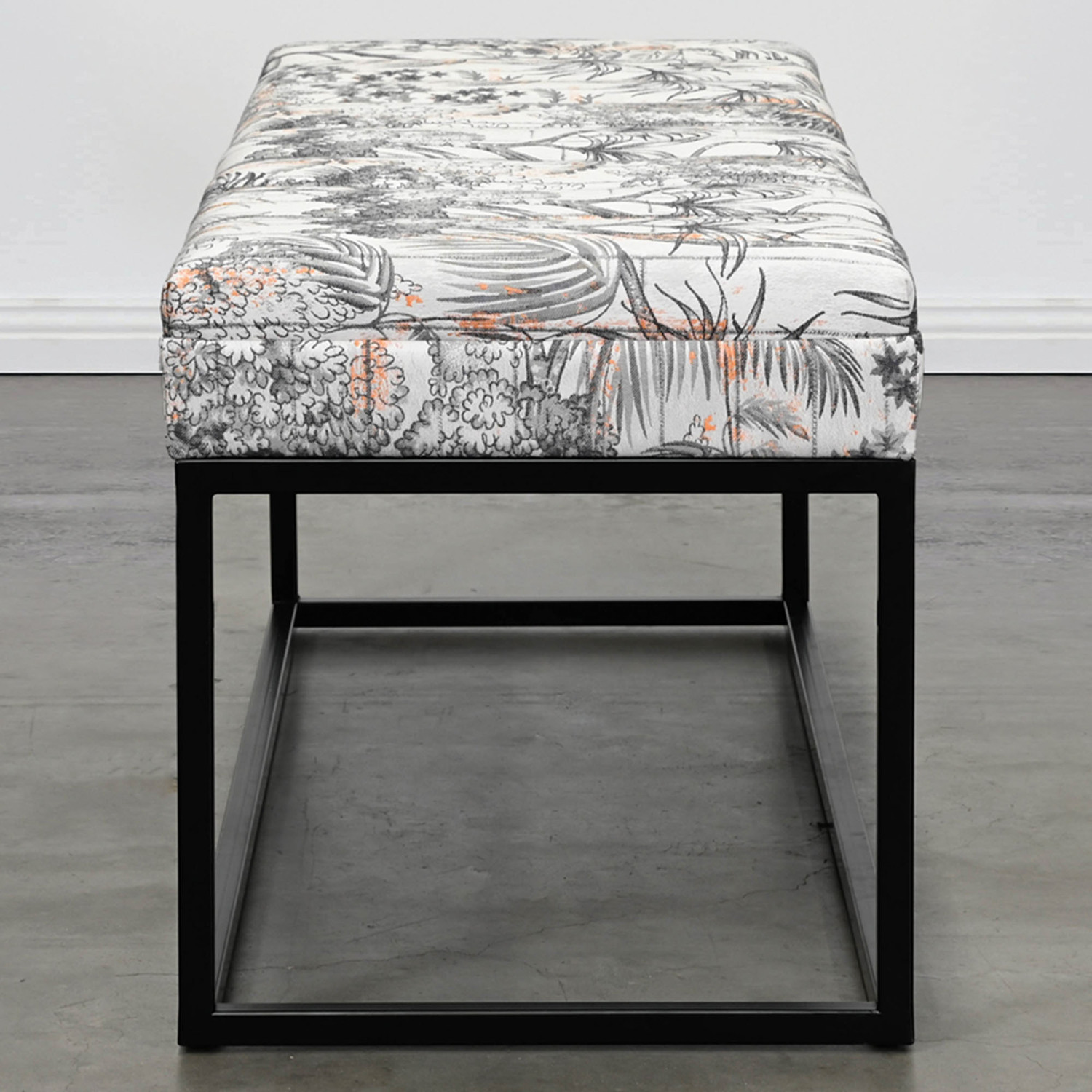 Milford Floral Ottoman Bench