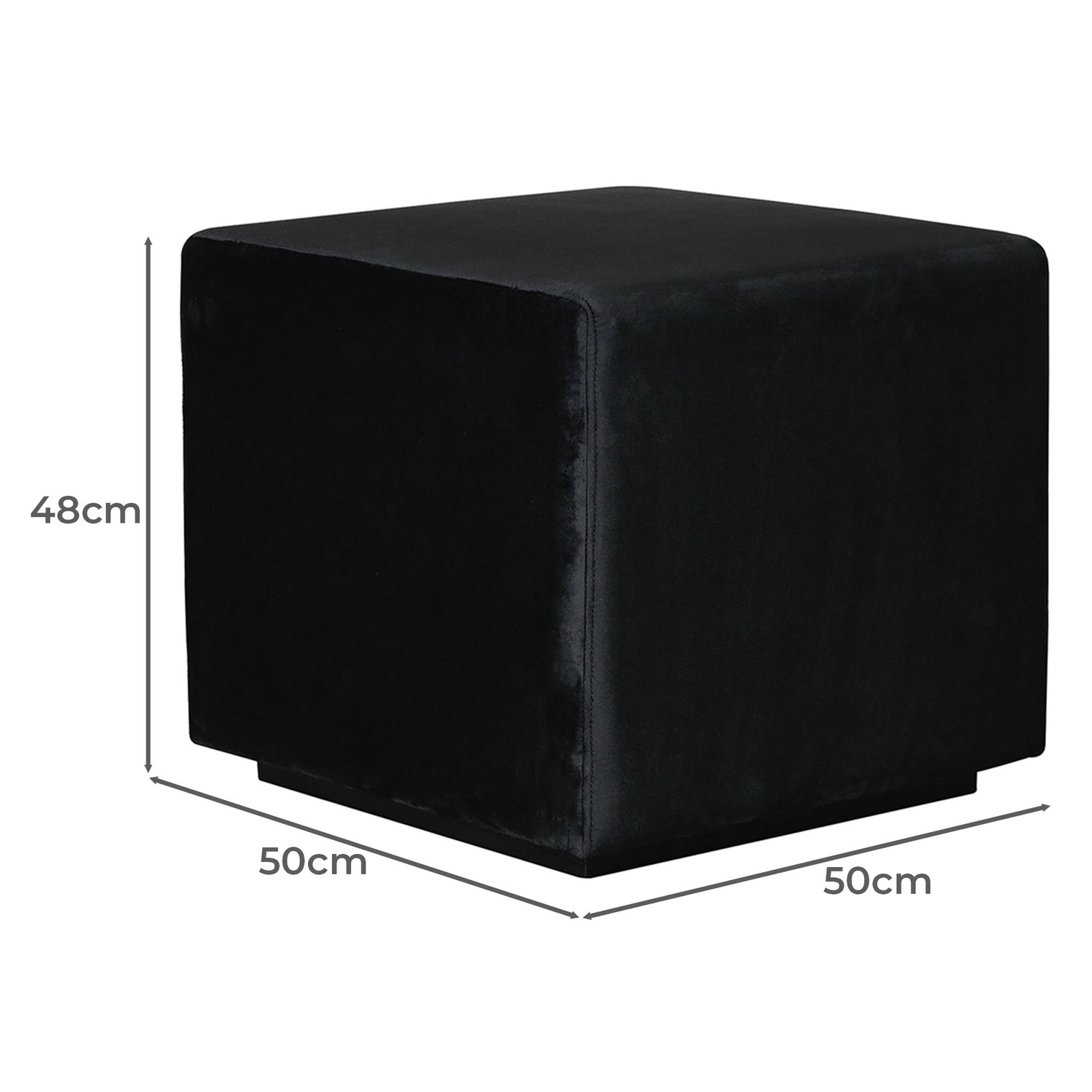 Fuller Velvet Ottoman