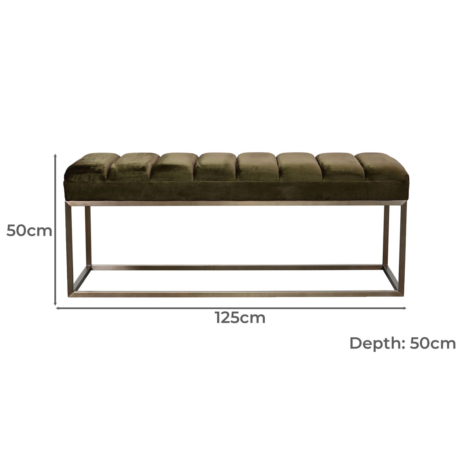 Easton Velvet Ottoman Bench