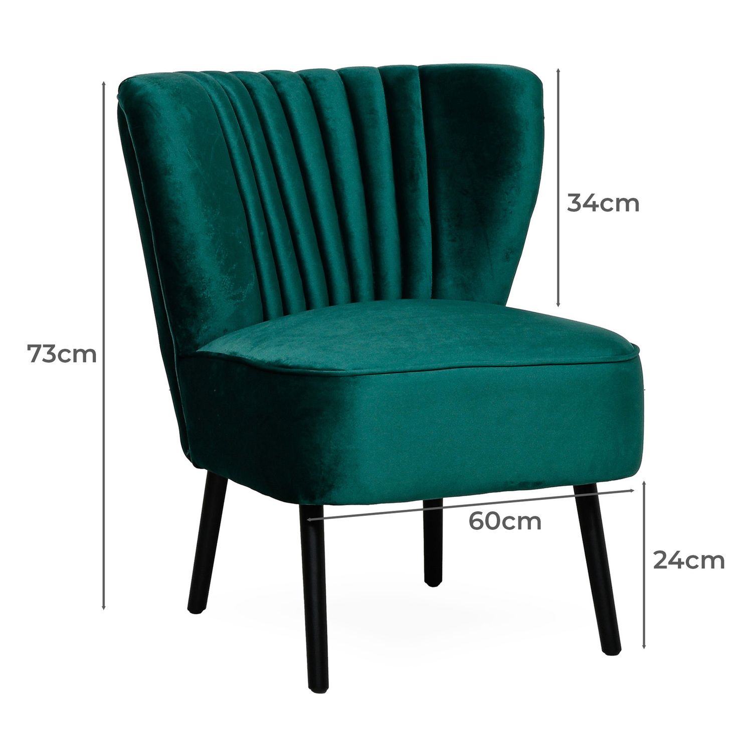 Ivy Green Slipper Chair