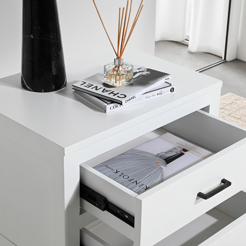 Nordiko 2 Drawer Bedside Table