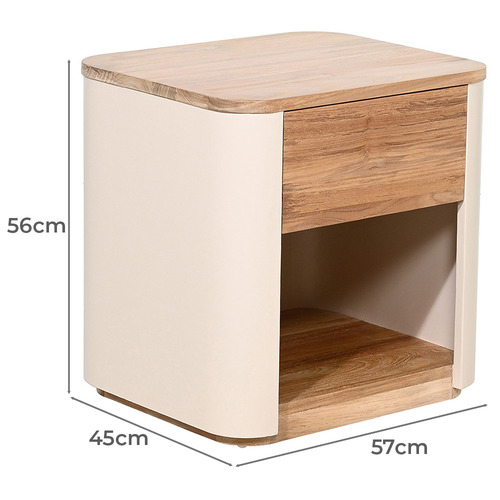 Blanc Bedside Table