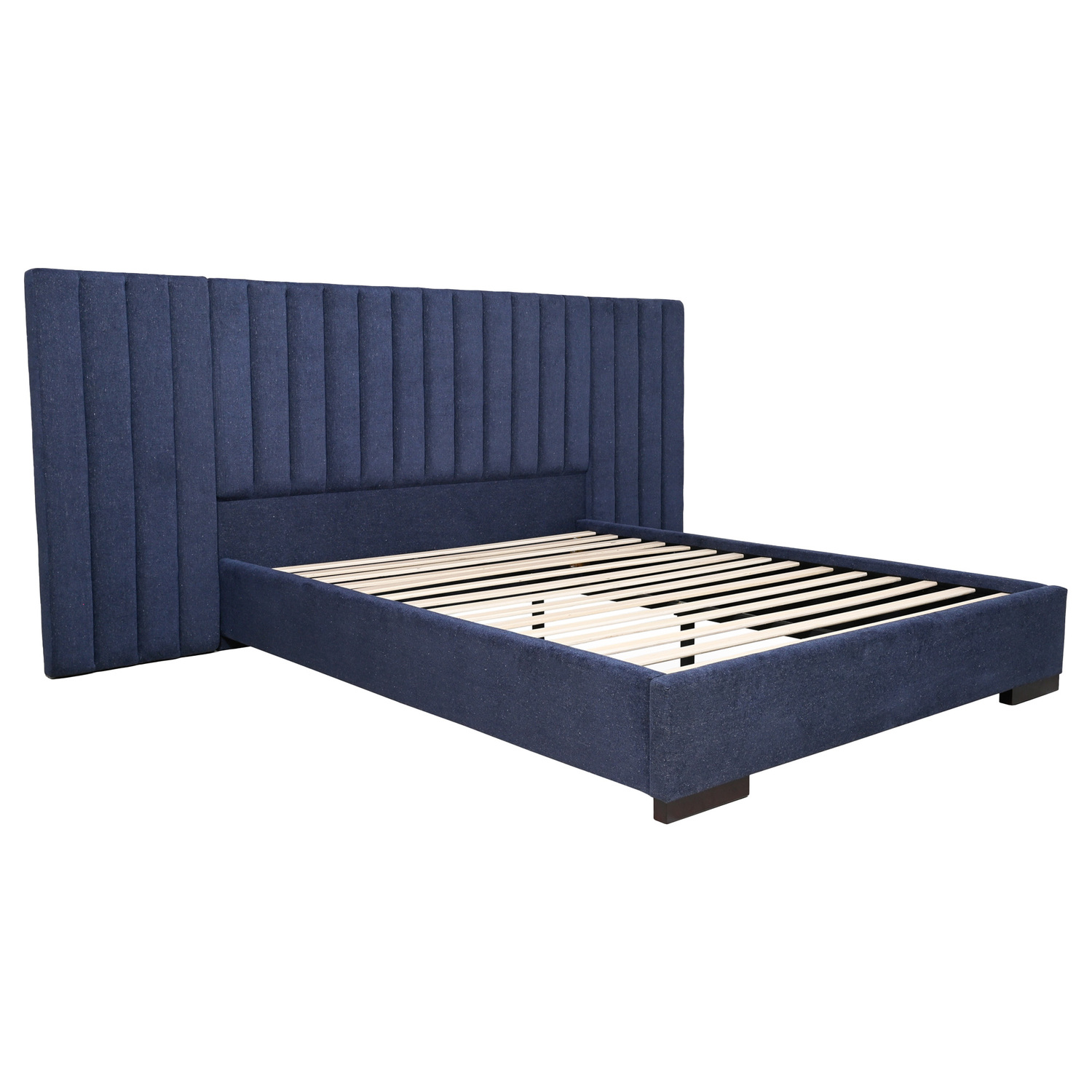 Aubin Linen-Blend Bed Frame