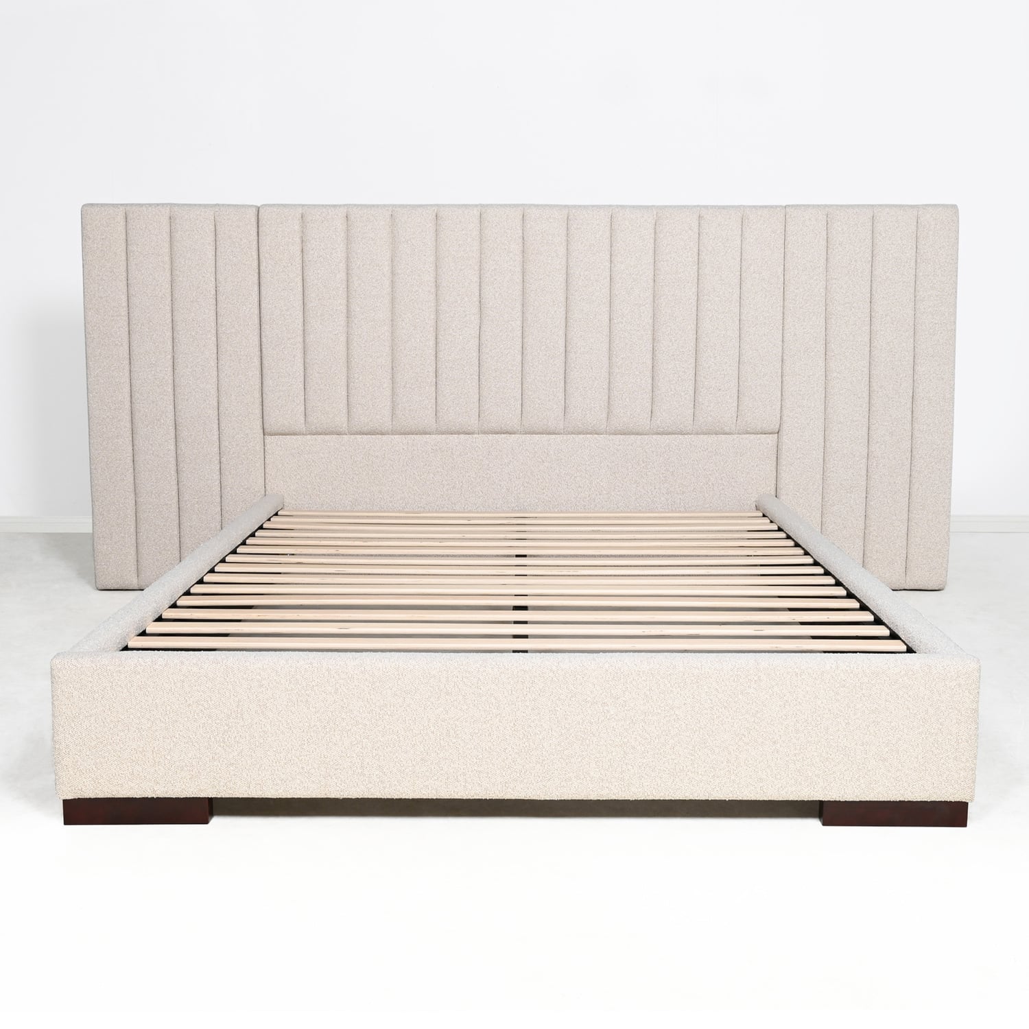 Oatmeal Aubin Upholstered Bed Frame