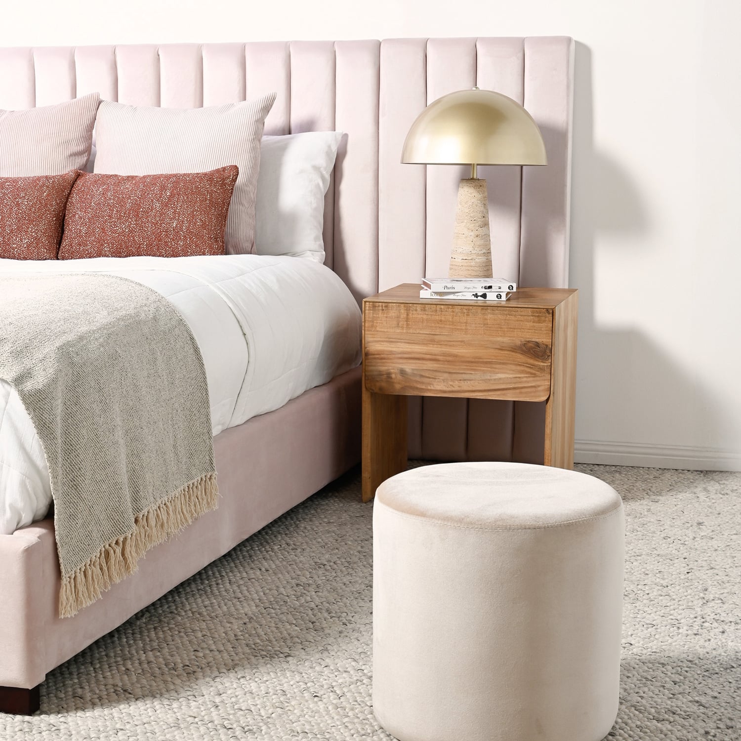 Aubin Velvet Bed Frame