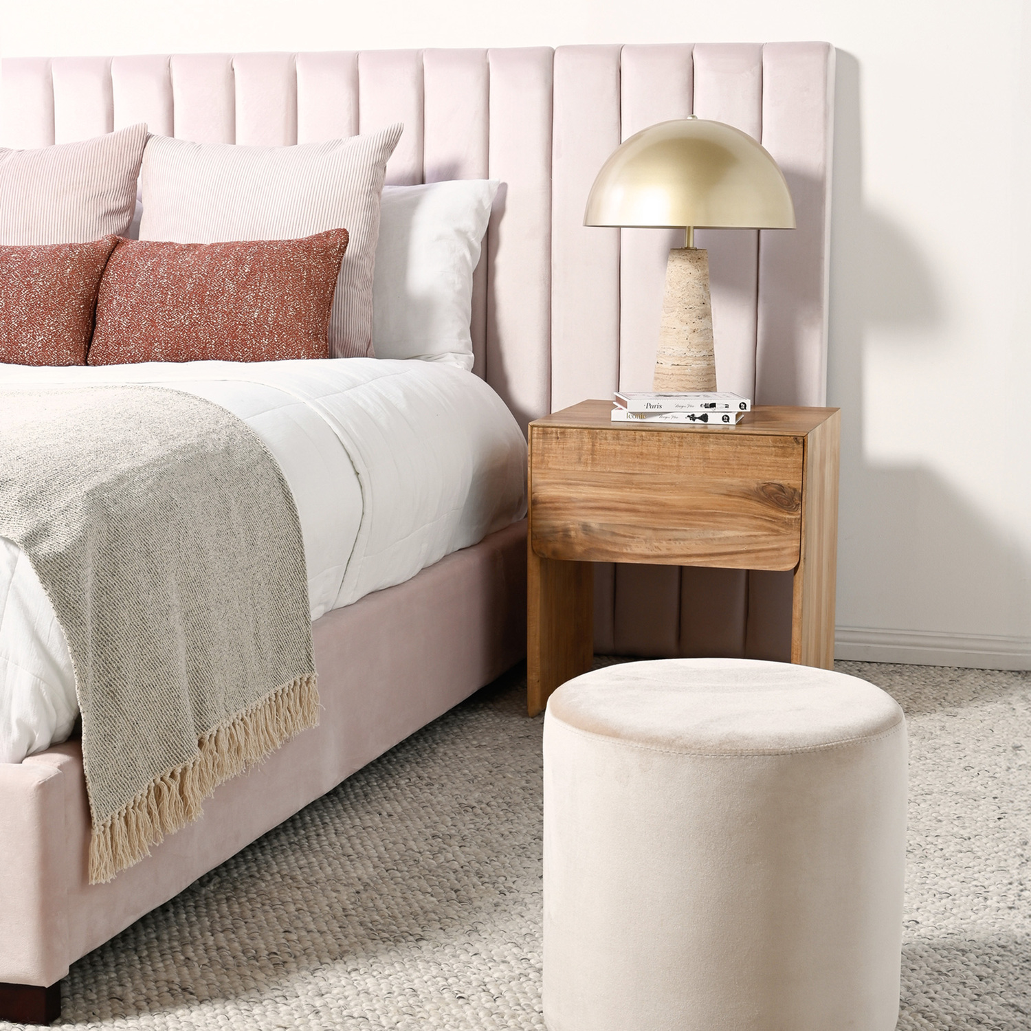 Channel Aubin Velvet Bedhead
