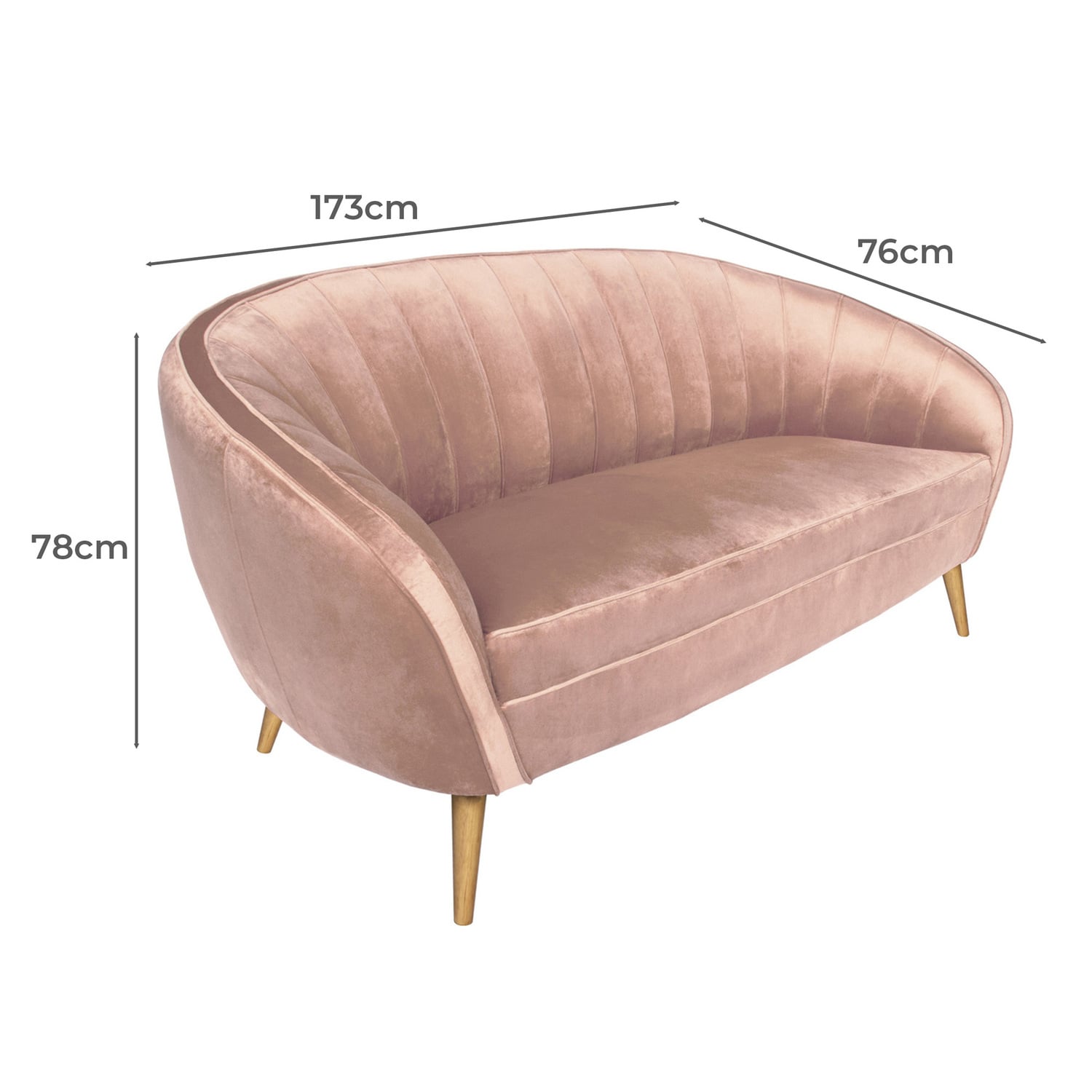 Bernier Velvet Sofa