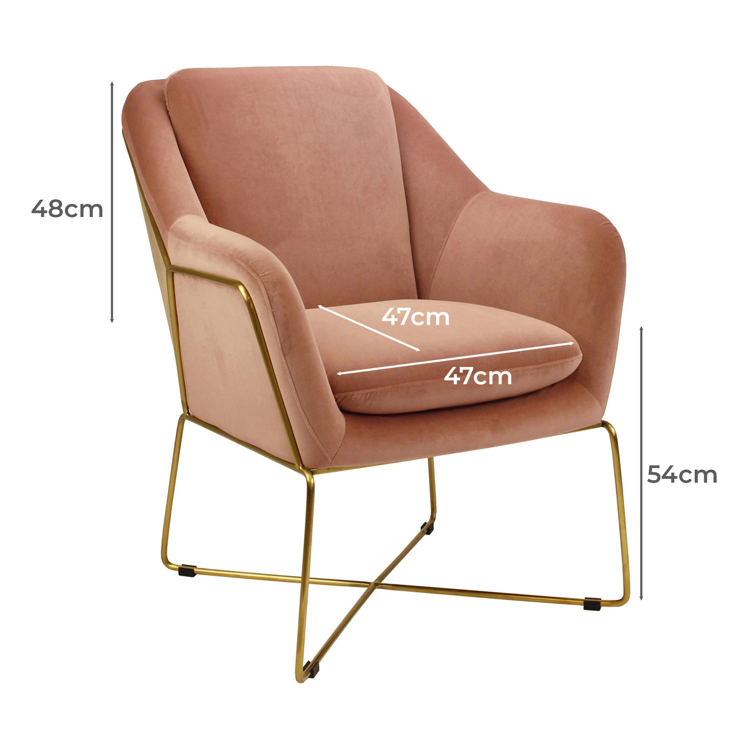 Dover Velvet Armchair