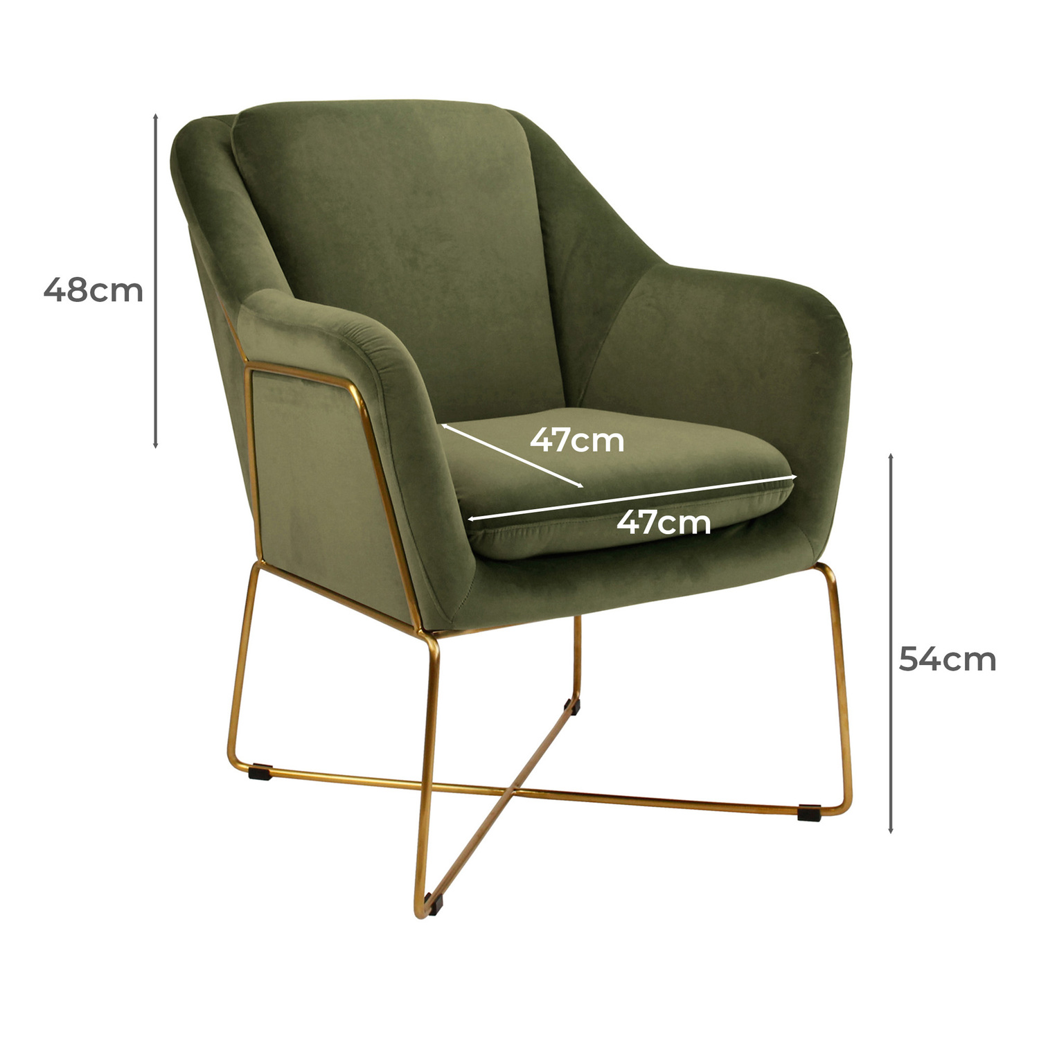 Dover Velvet Armchair