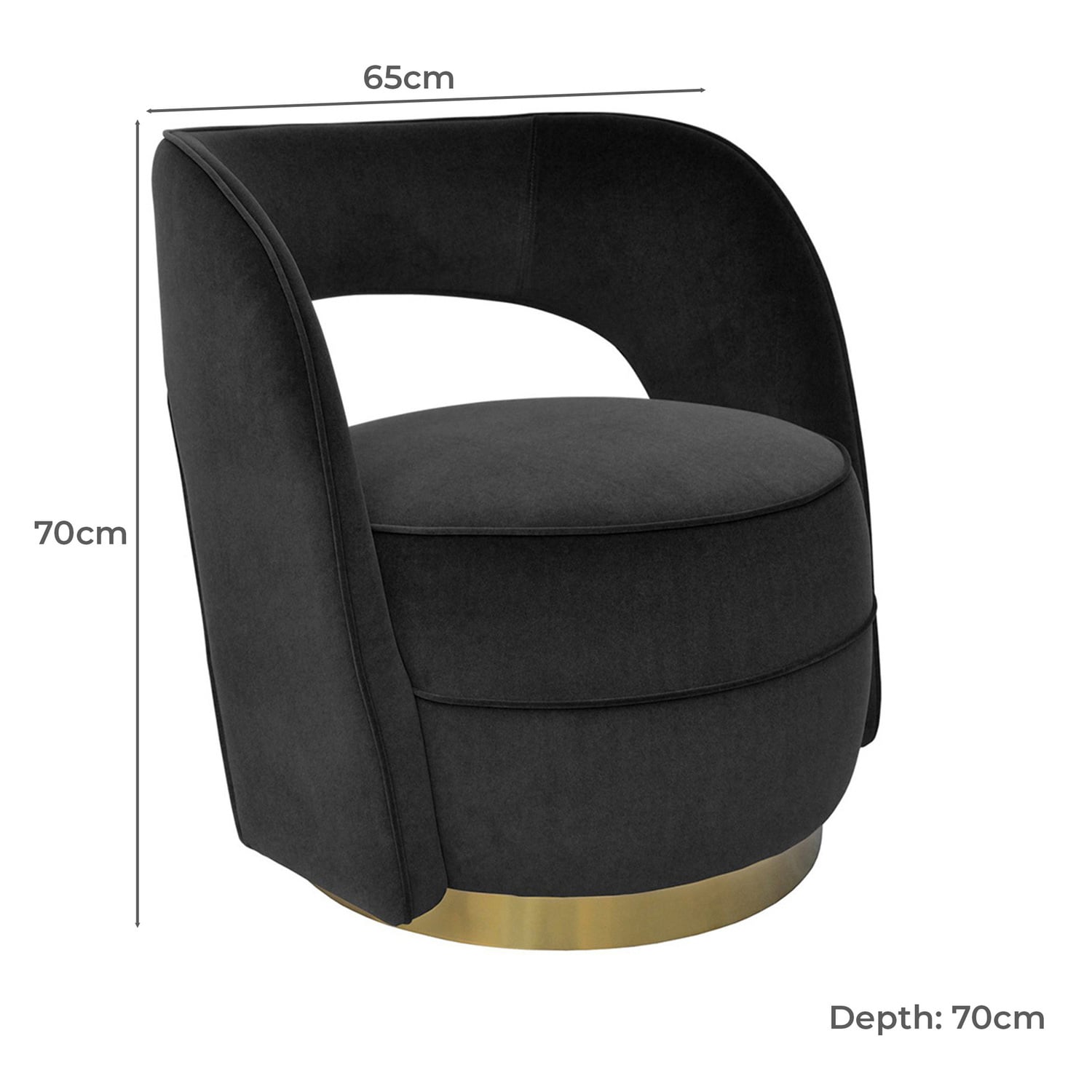 Emilia Velvet Accent Chair