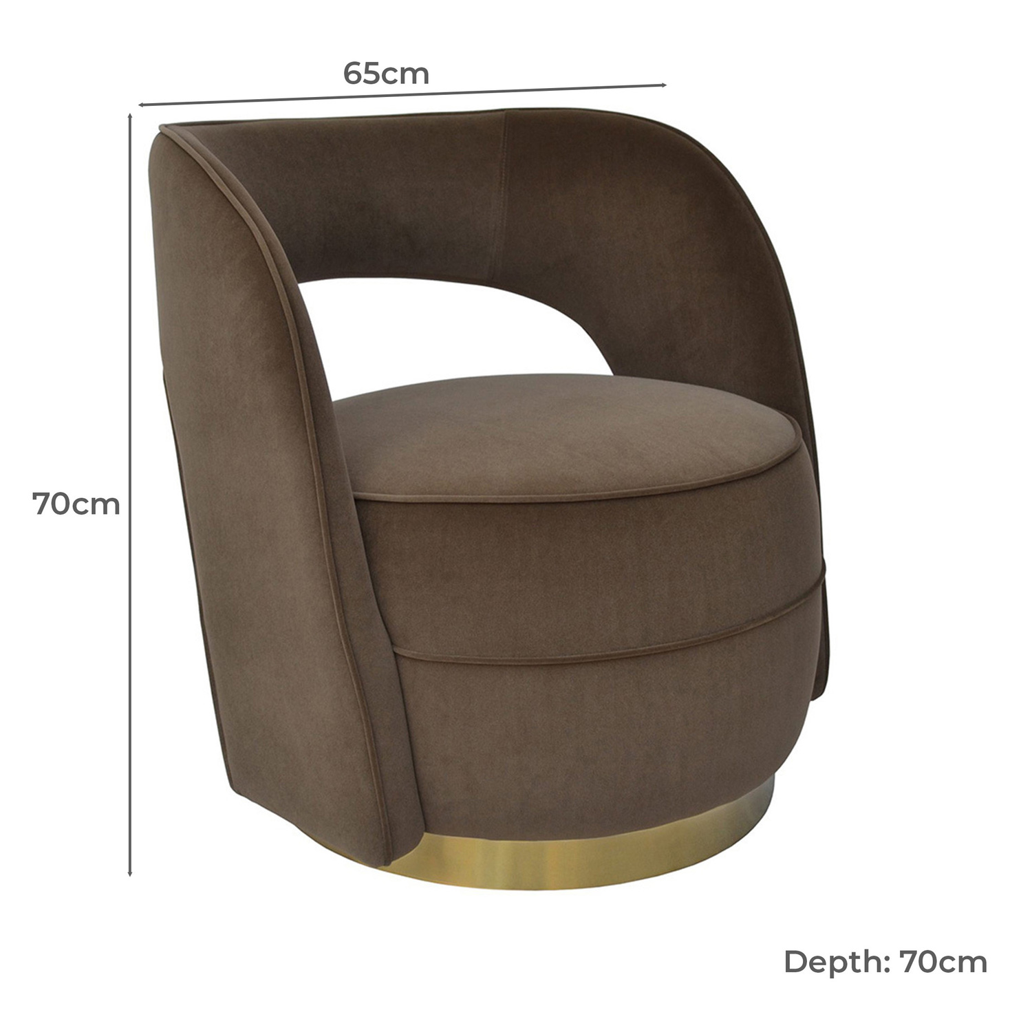 Emilia Velvet Accent Chair