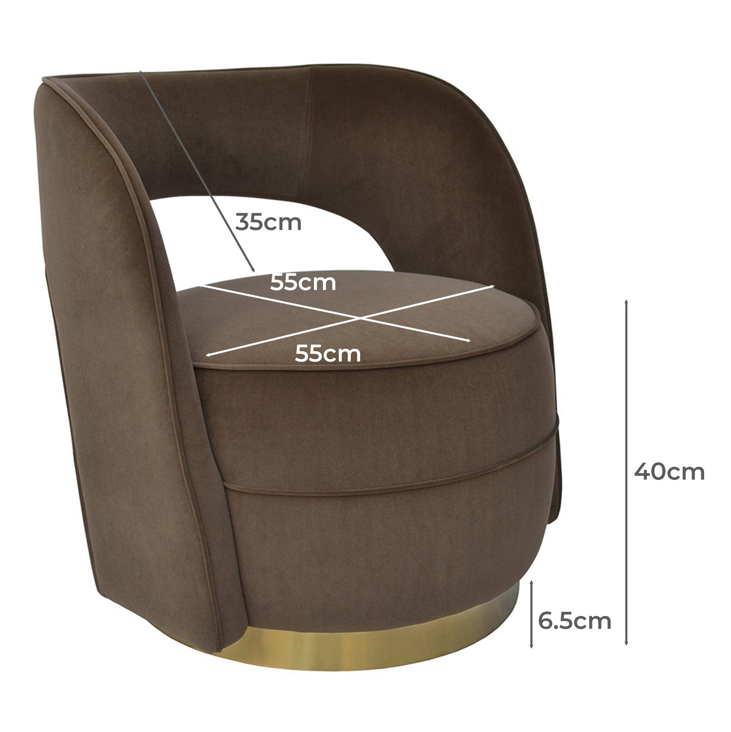 Emilia Velvet Accent Chair