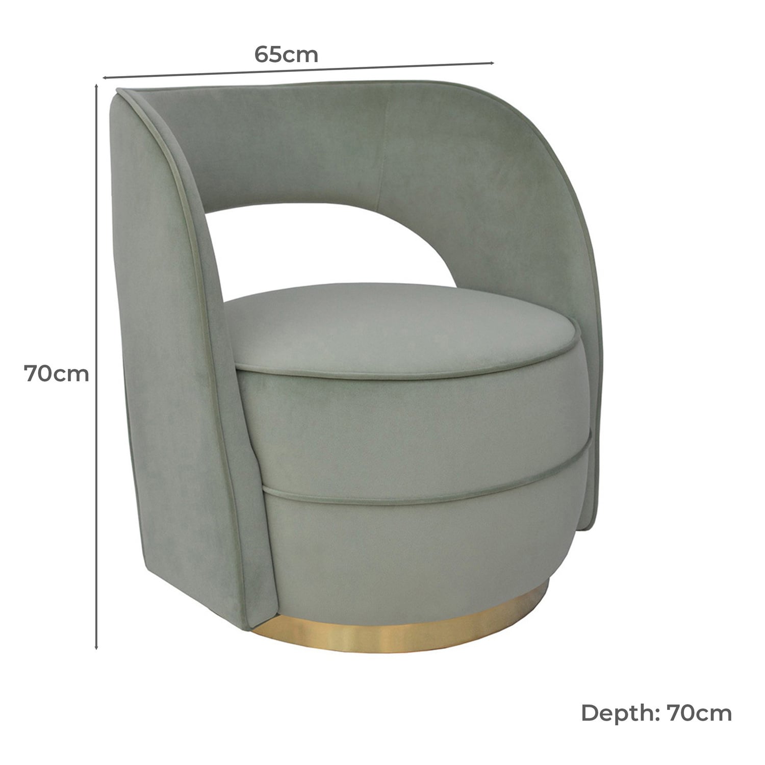 Emilia Velvet Accent Chair