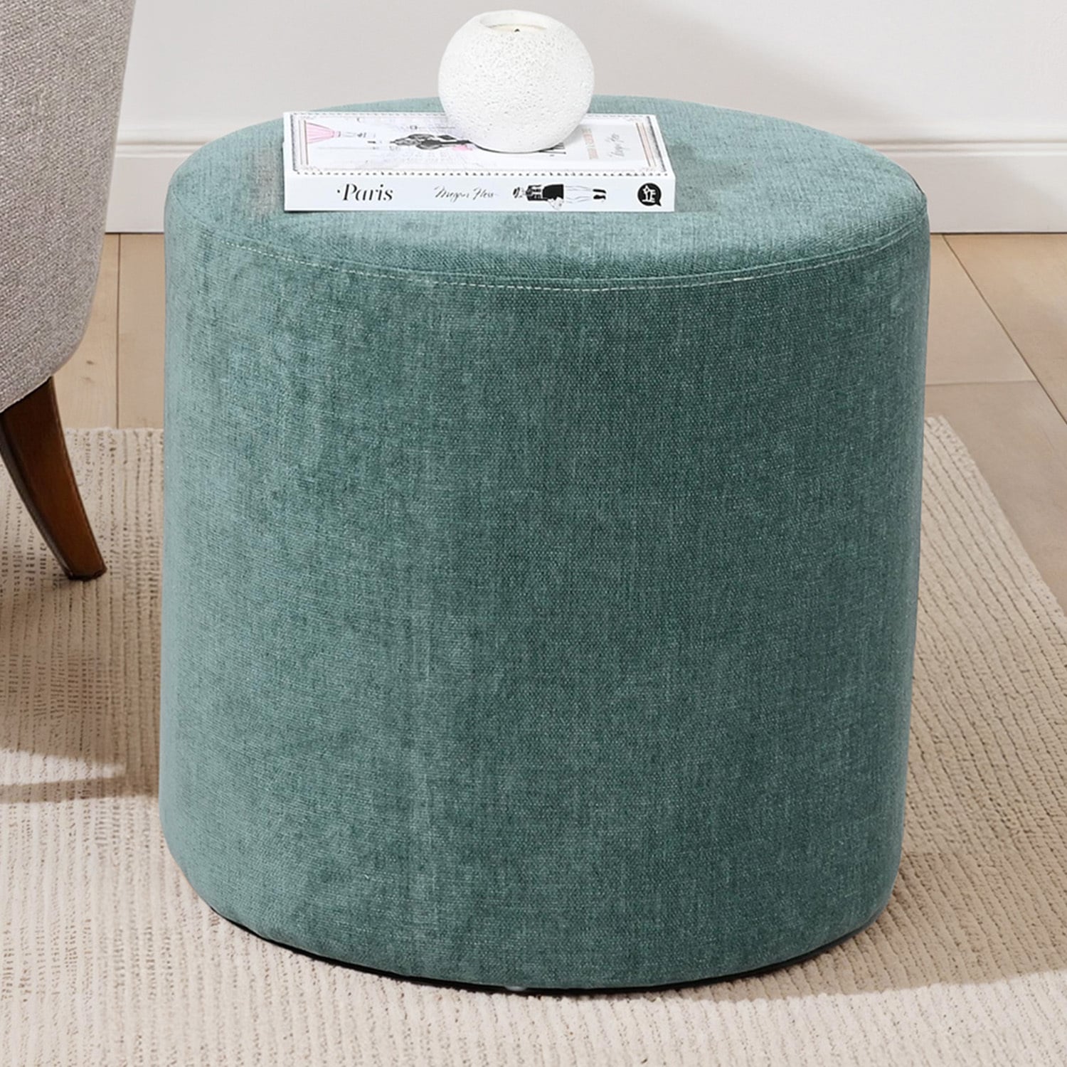 Aurevia Chenille Ottoman