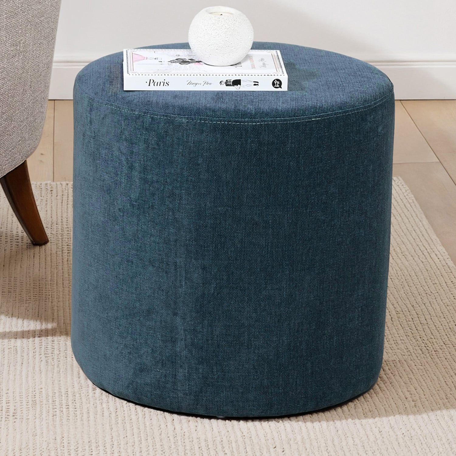 Aurevia Chenille Ottoman