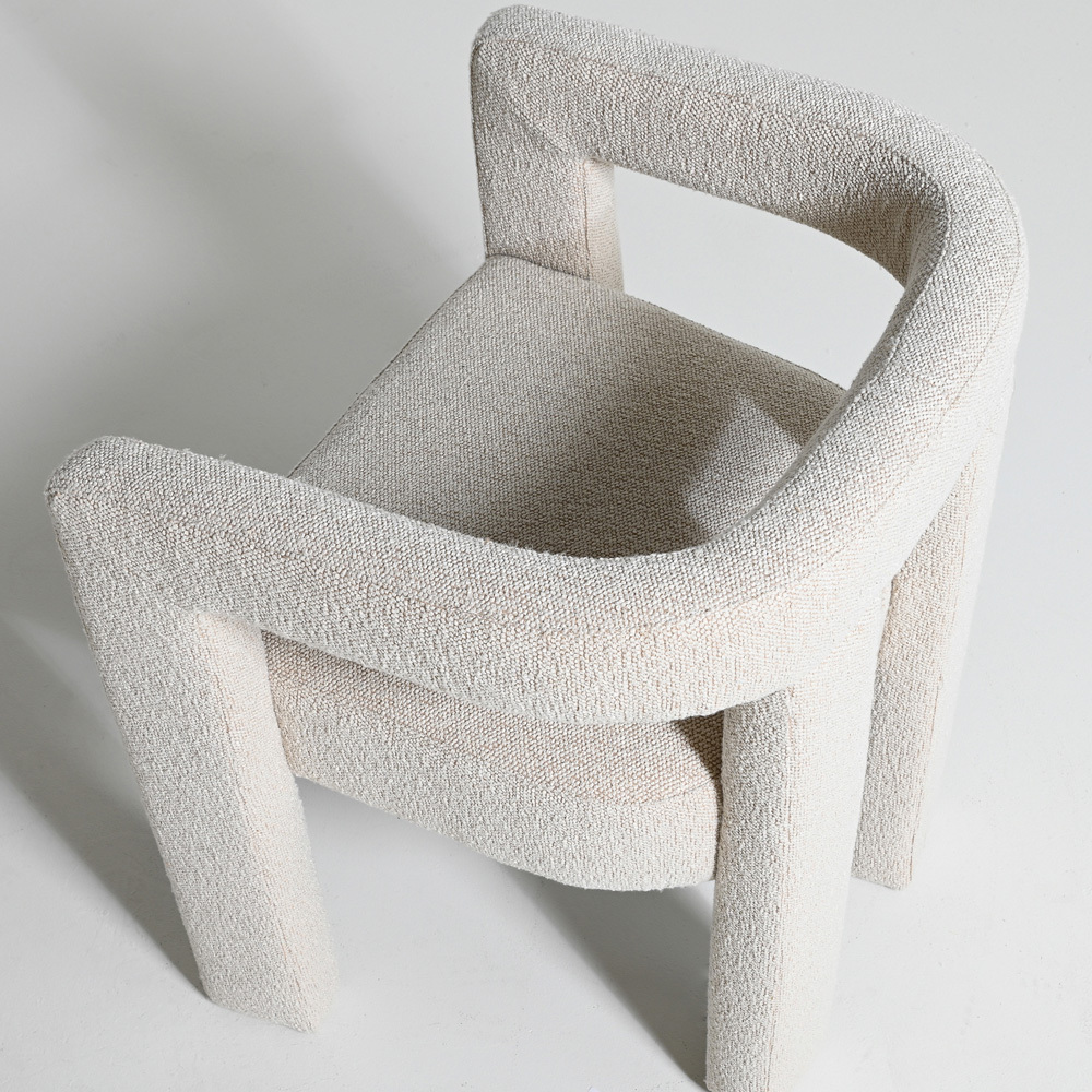 Oatmeal Simone Boucle Armchair