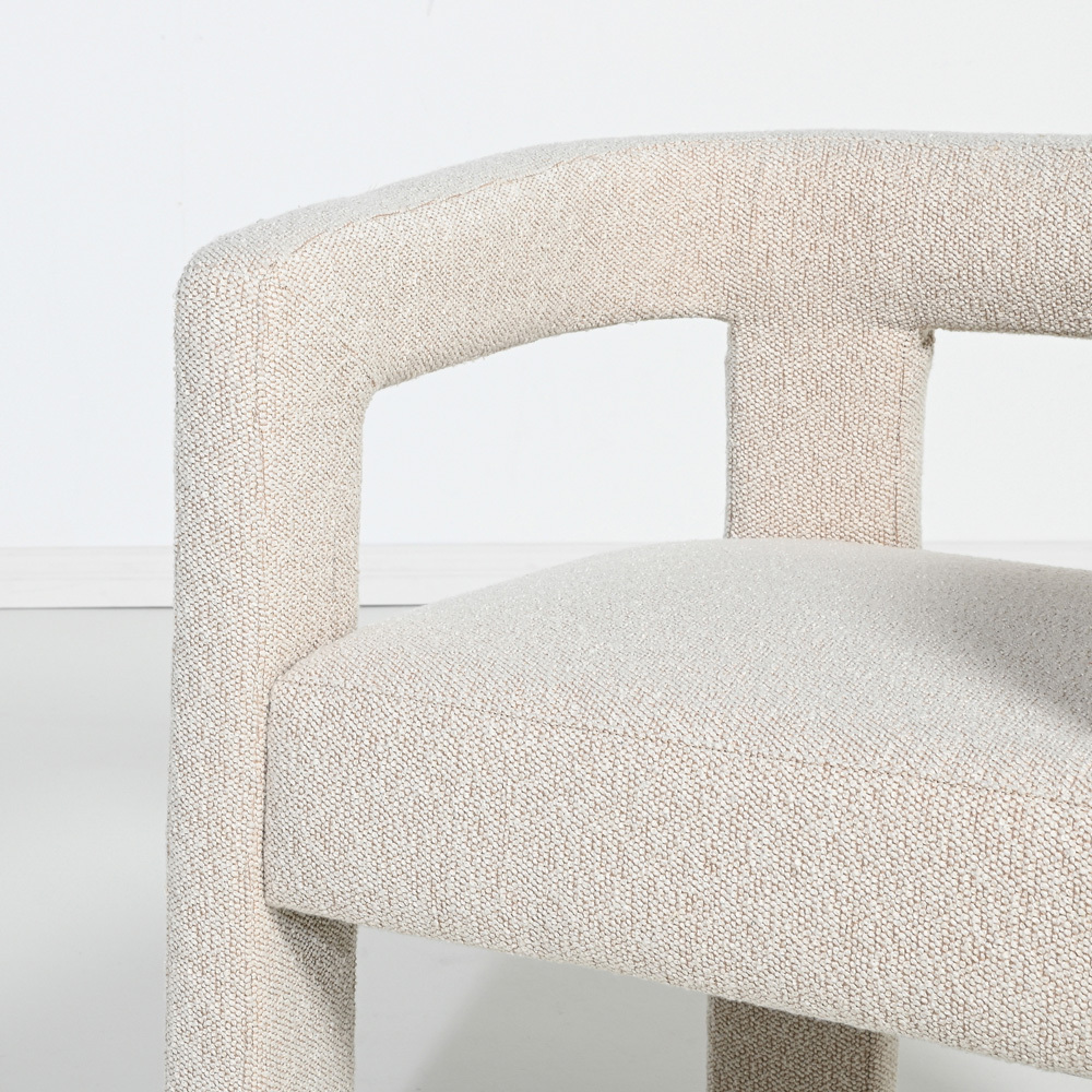 Oatmeal Simone Boucle Armchair