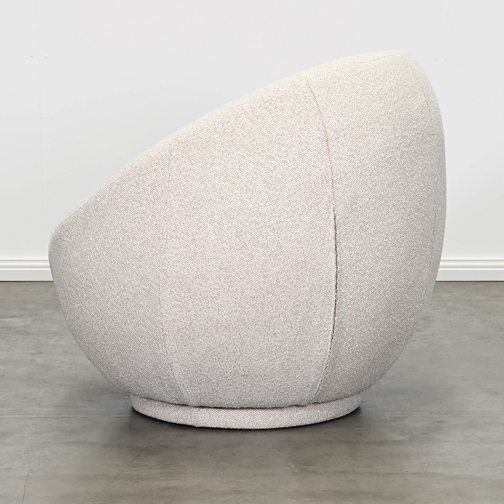 Oatmeal Clara Boucle Swivel Armchair