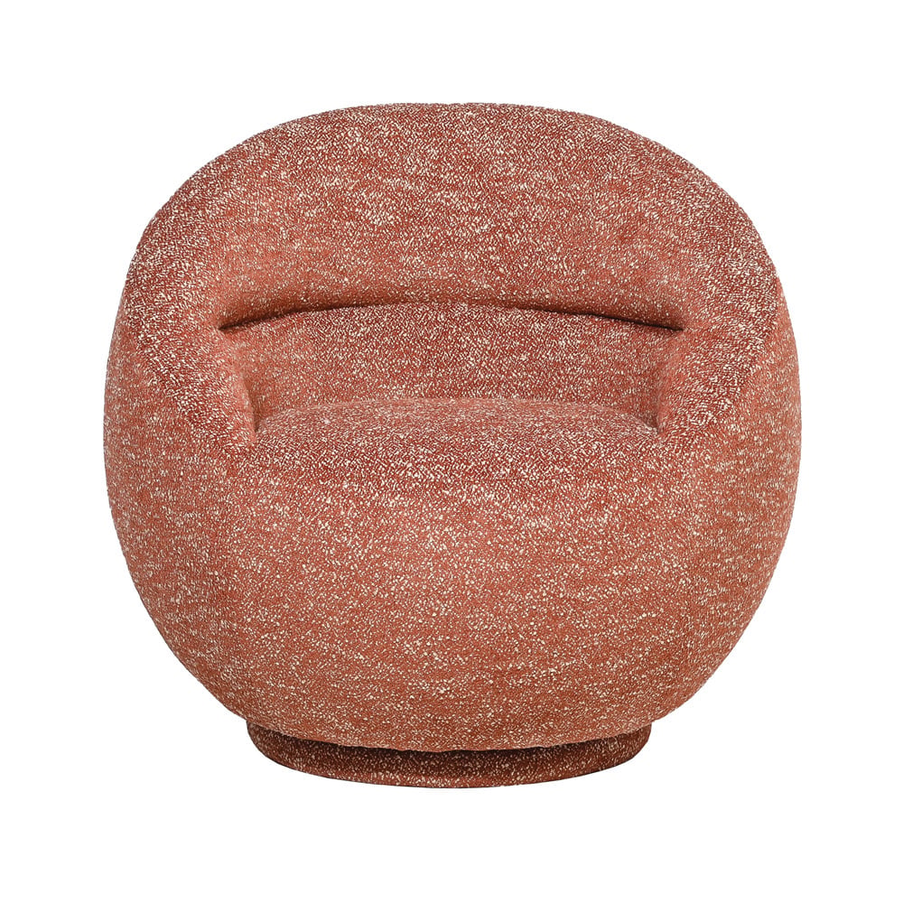 Terra Red Clara Swivel Armchair