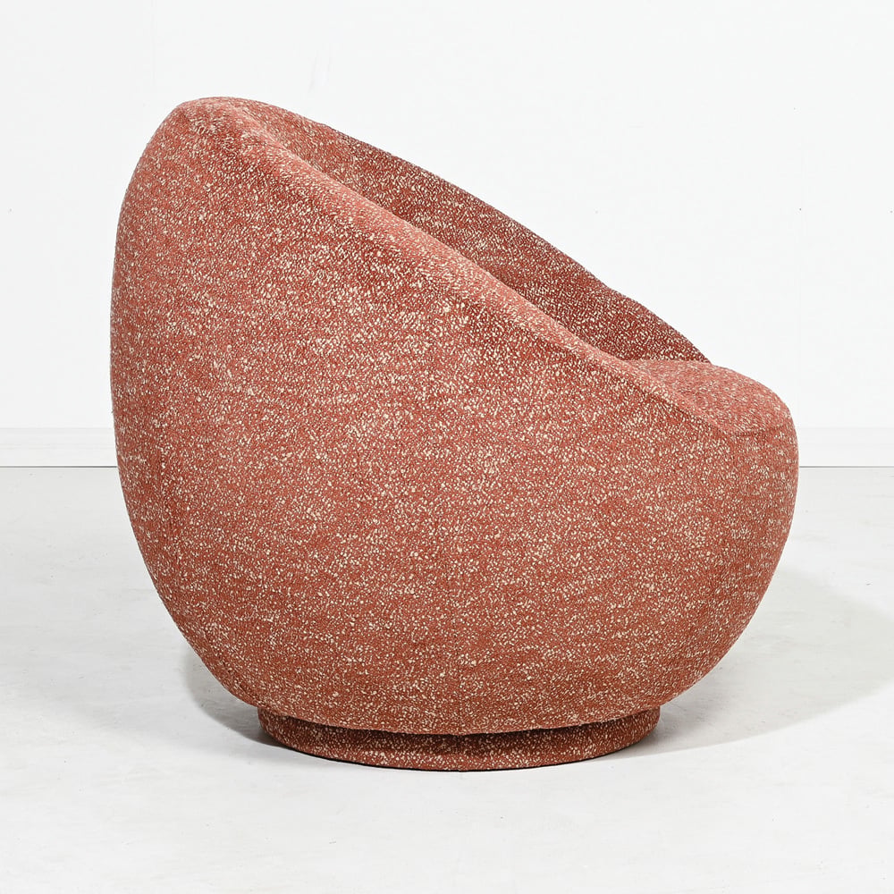 Terra Red Clara Swivel Armchair