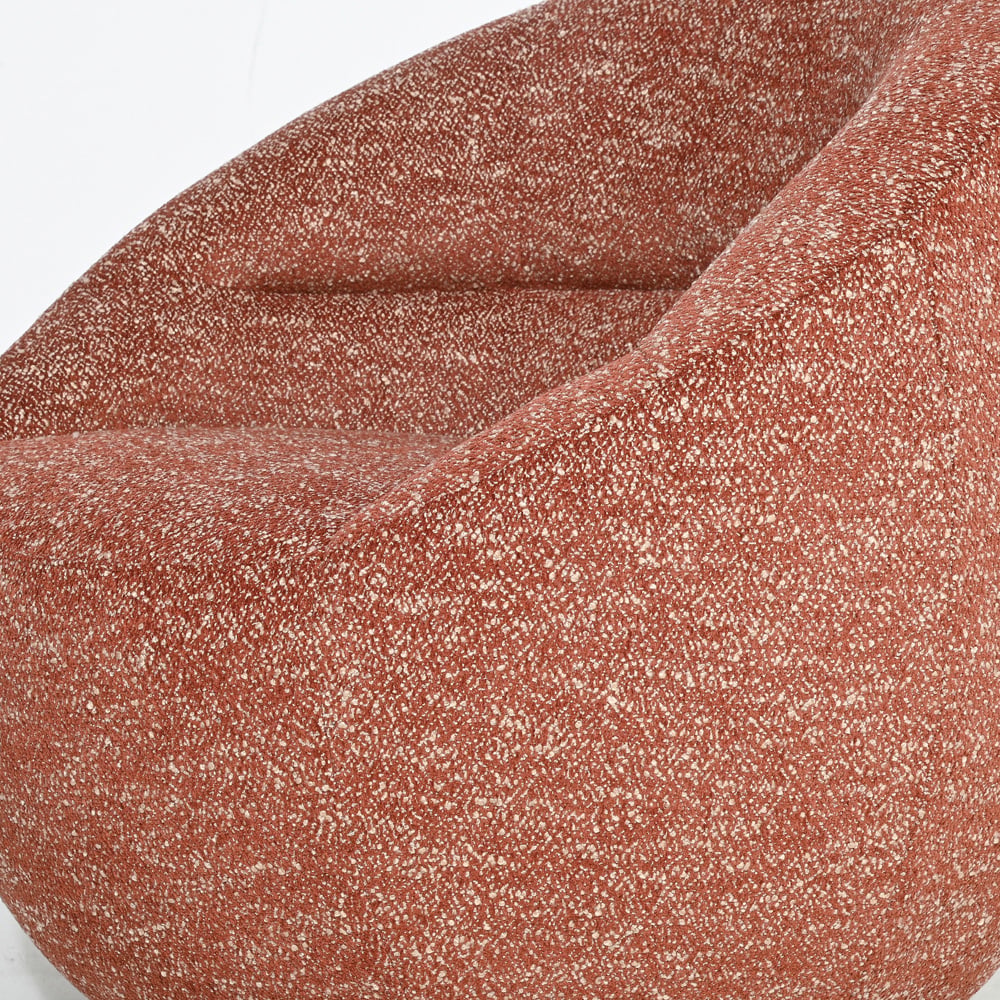Terra Red Clara Swivel Armchair