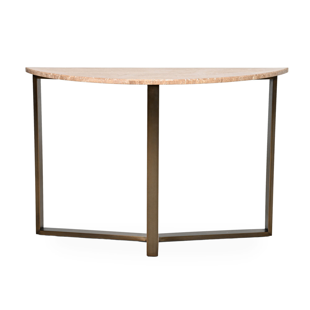 Fabienne Travertine Console Table