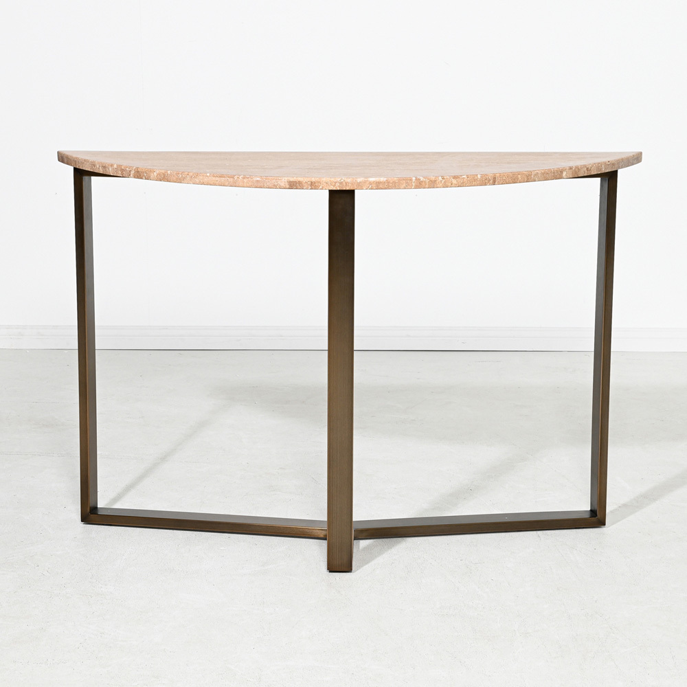 Fabienne Travertine Console Table