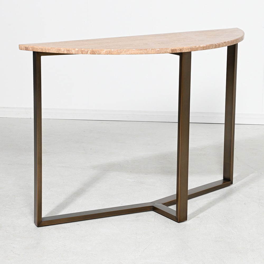 Fabienne Travertine Console Table