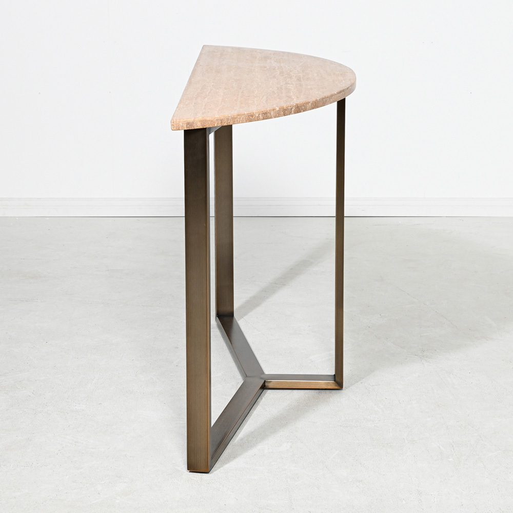 Fabienne Travertine Console Table