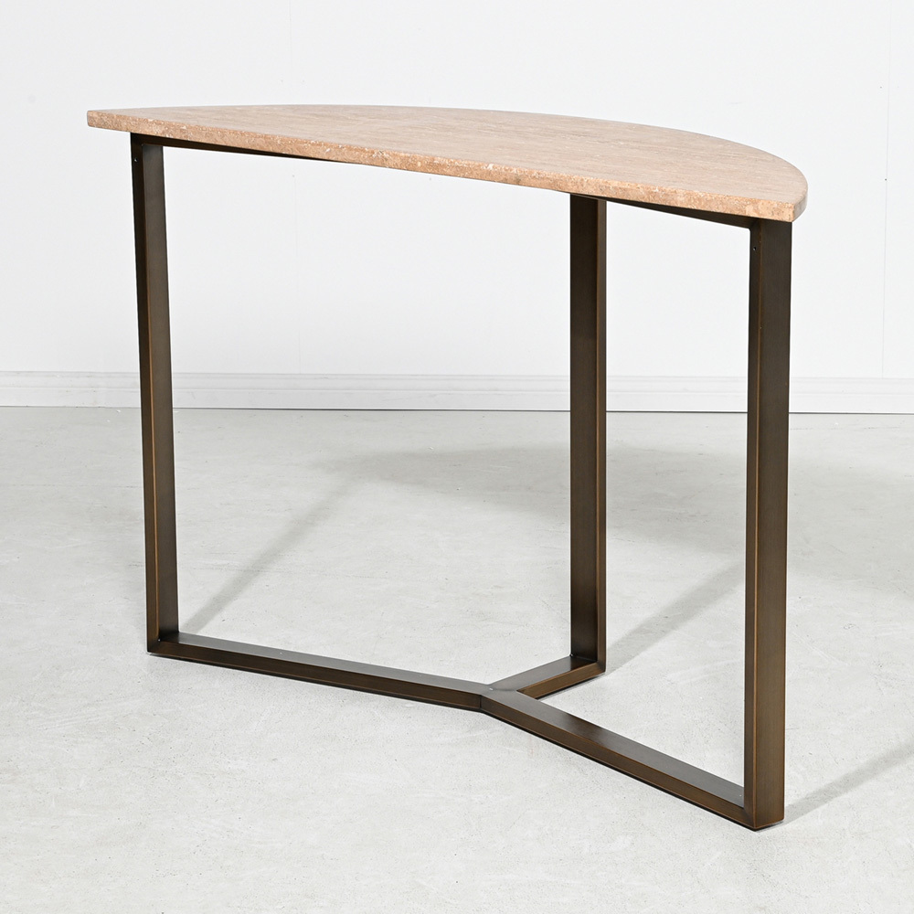 Fabienne Travertine Console Table