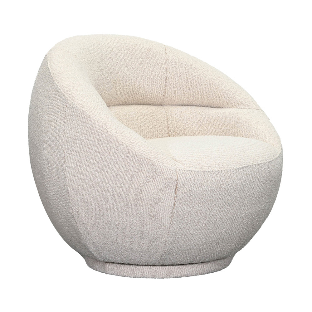 Oatmeal Clara Boucle Swivel Accent Chair