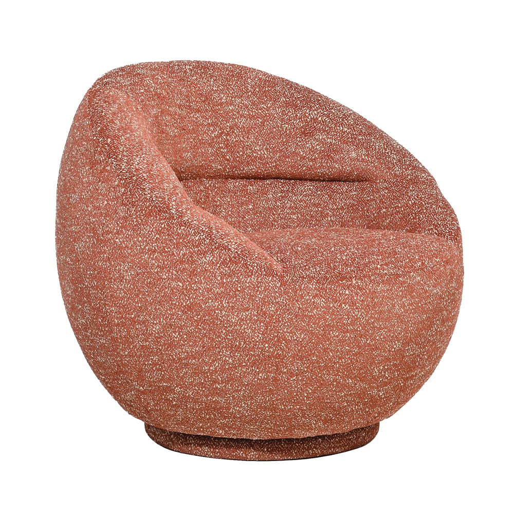 Terra Red Clara Swivel Accent Chair