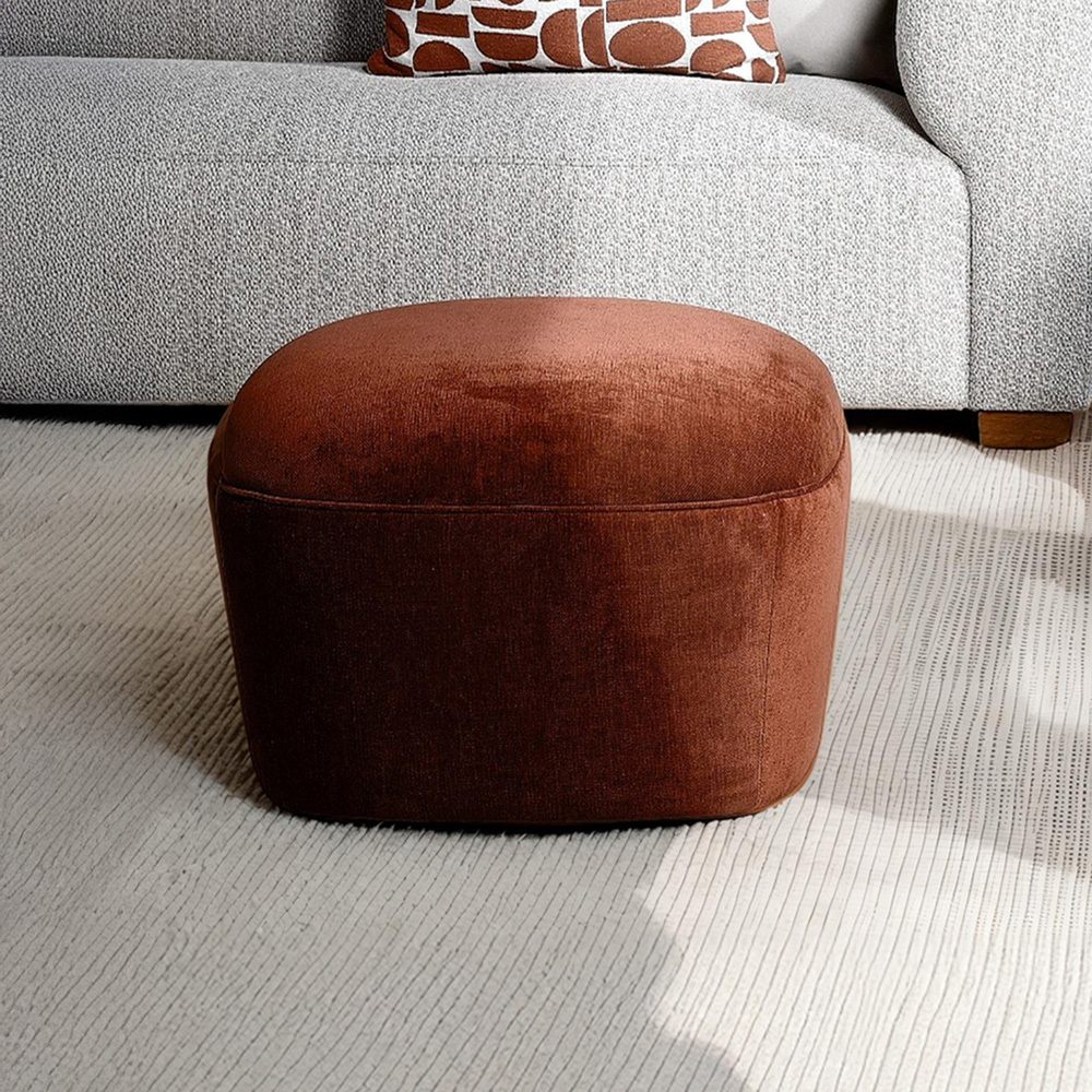 Karin Chenille Ottoman