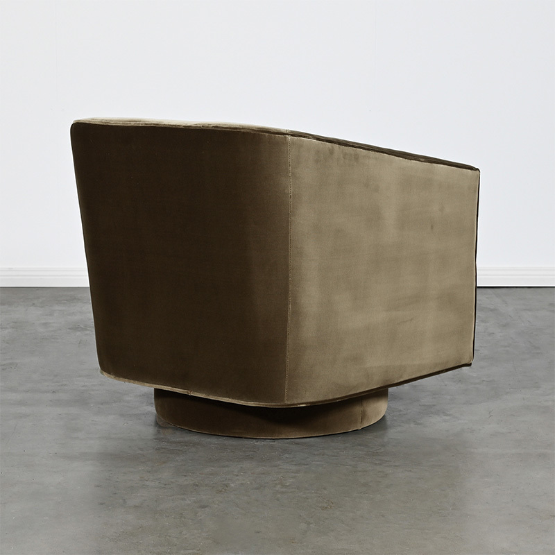 Gabby Velvet Swivel Armchair