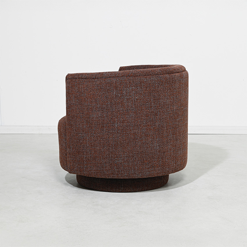 Mocha Caramel Camilla Upholstered Swivel Armchair