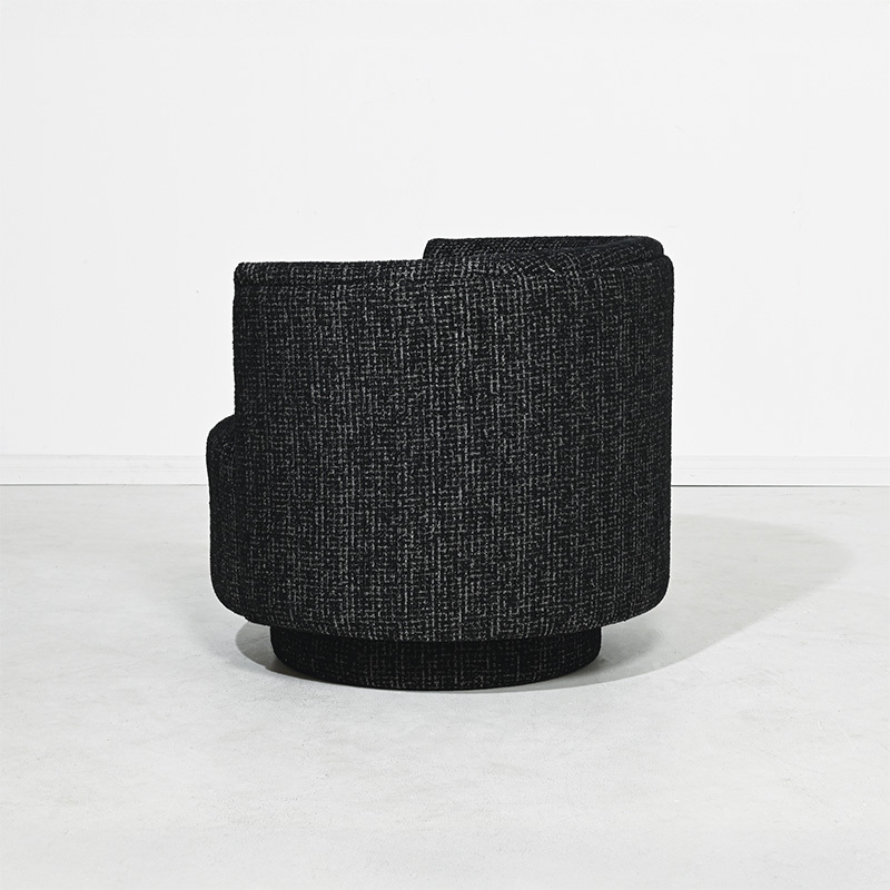 Sable Camilla Upholstered Swivel Armchair