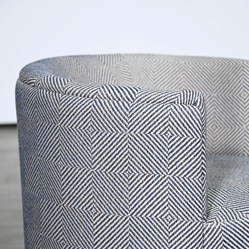 Natural Geo Camilla Upholstered Swivel Armchair