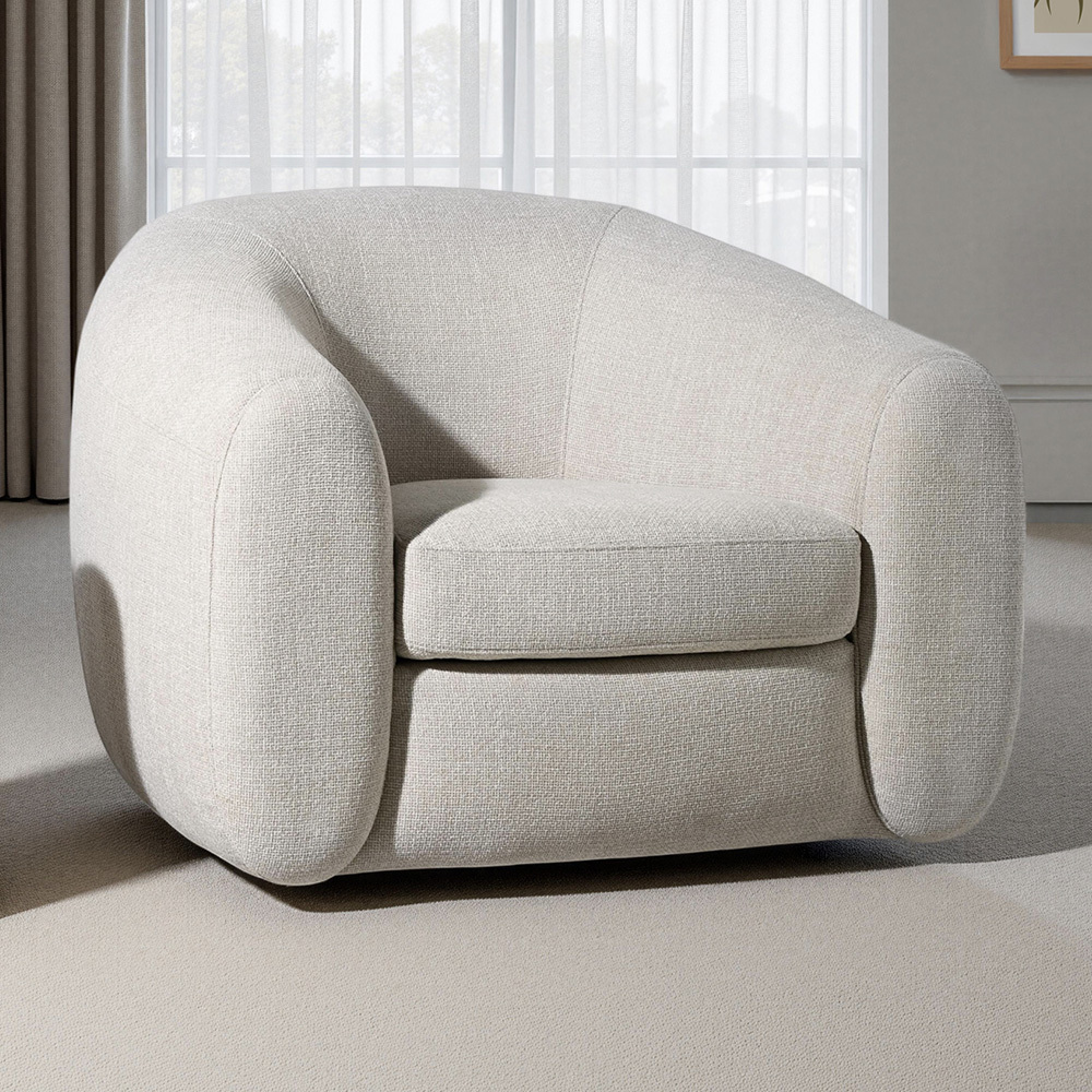 Beige Alex Upholstered Armchair