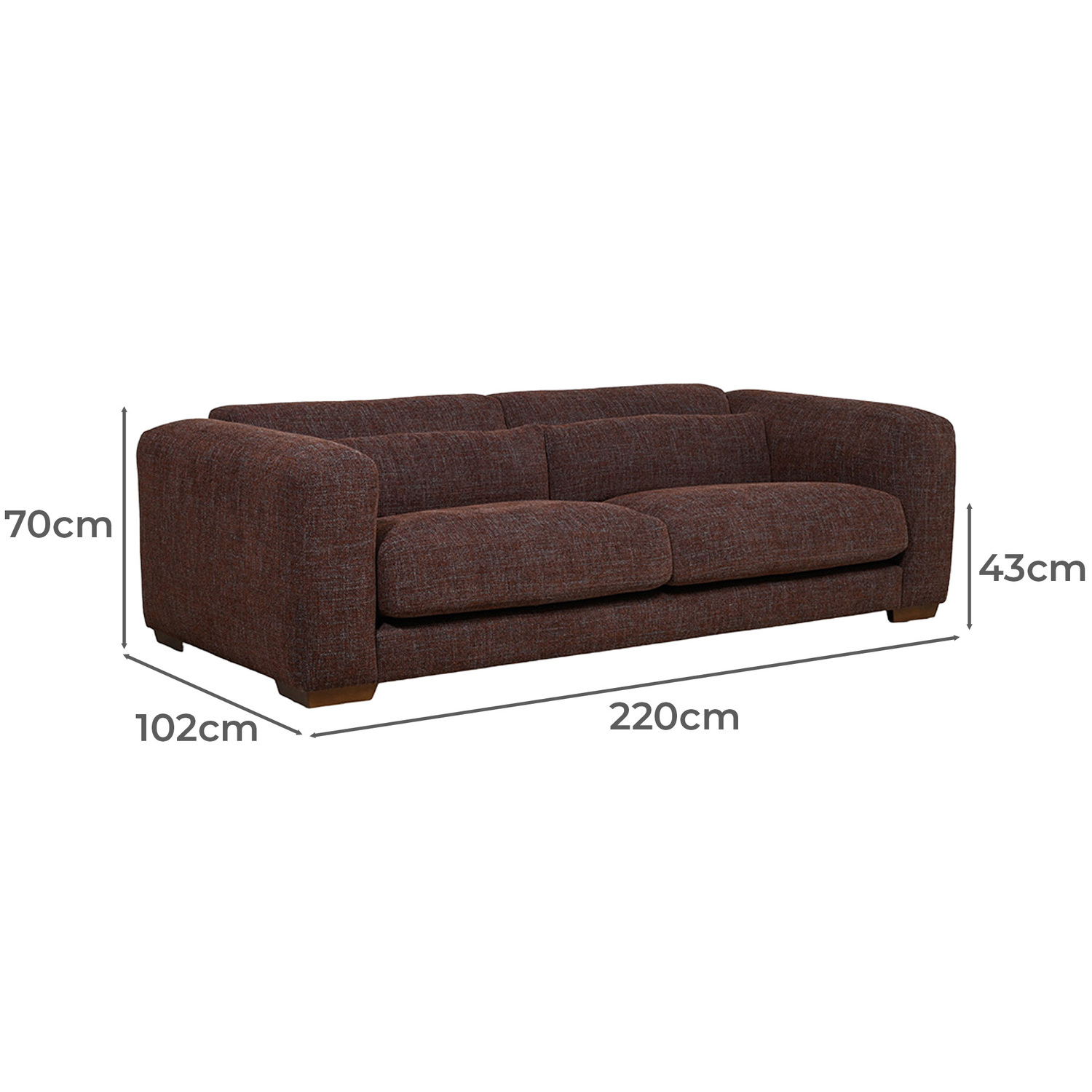 Vicky Pine Wood Sofa