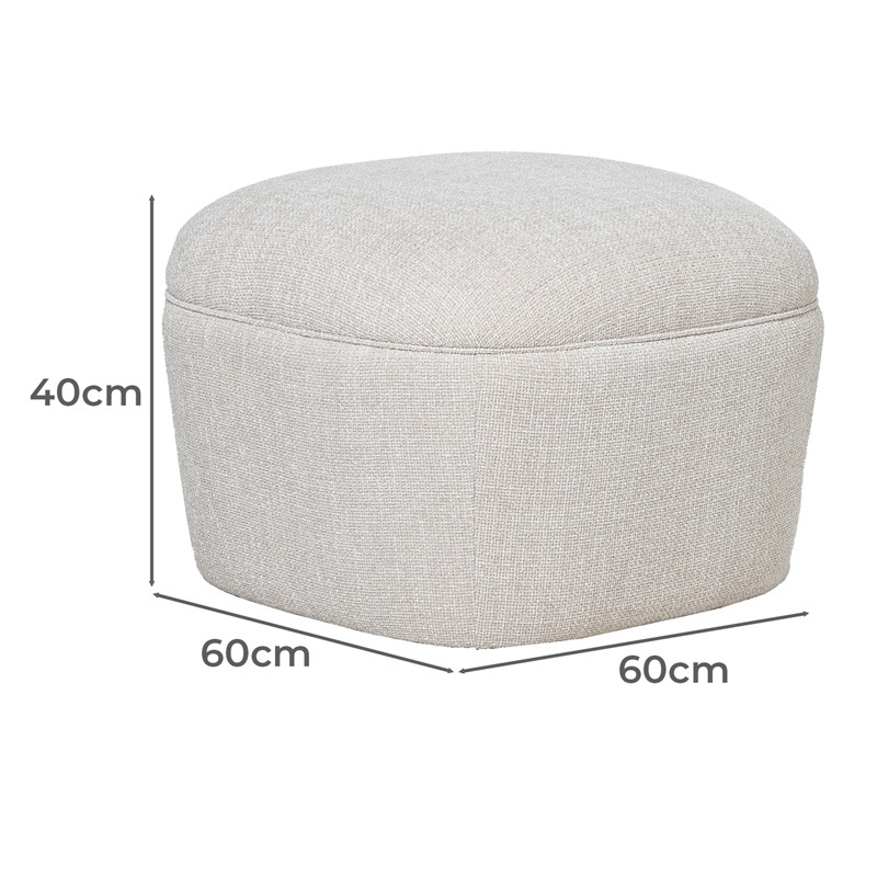 Karin Chenille Ottoman