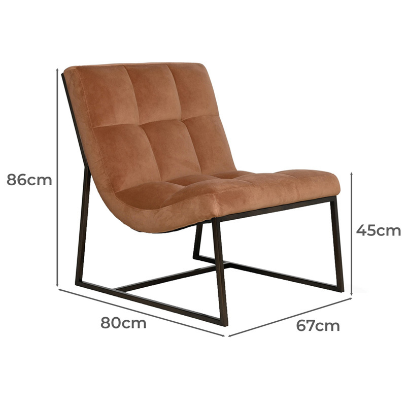 Jacques Velvet Accent Chair