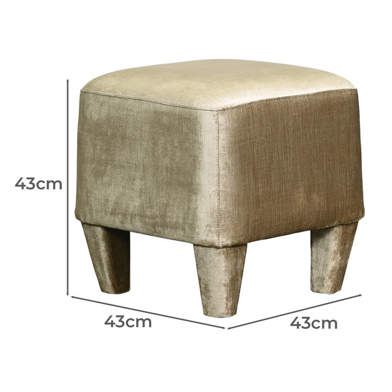 Liliane Velvet Ottoman