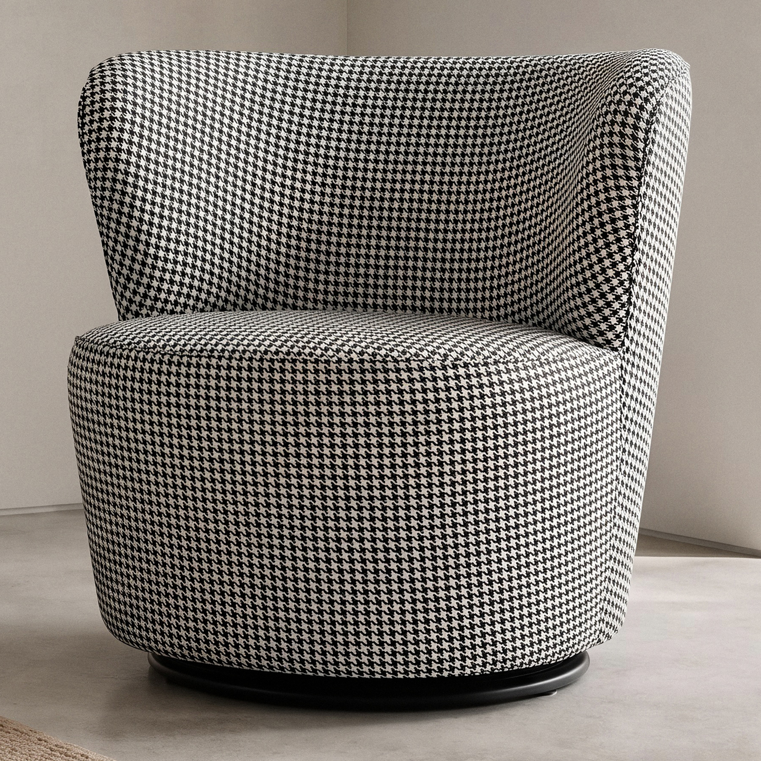 Houndstooth Raeley Swivel Chair
