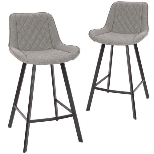 Bordeaux Faux Leather Commercial Grade Barstools