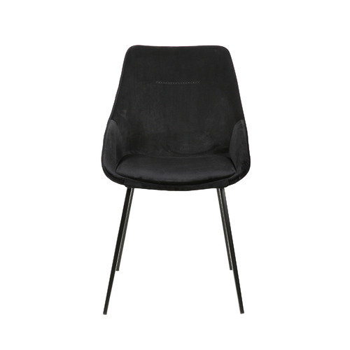 Black Khufra Velvet Dining Chairs