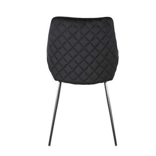 Black Khufra Velvet Dining Chairs