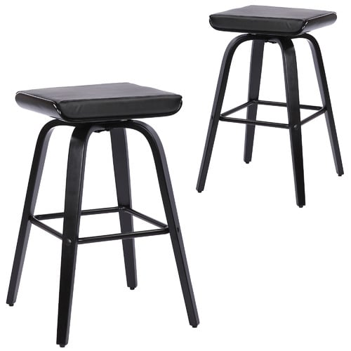 70cm Vanya Faux Leather Swivel Barstools
