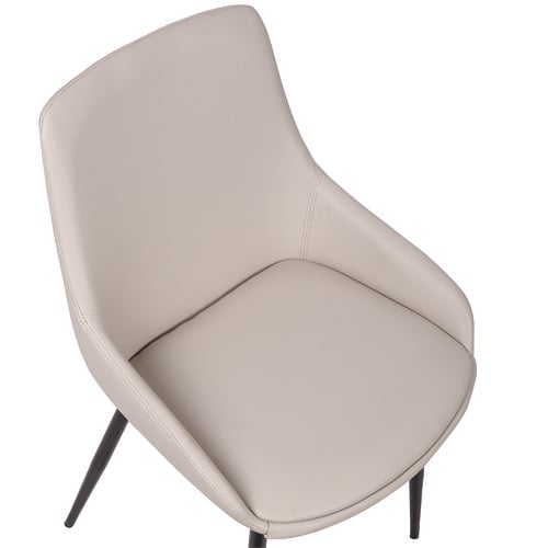 Tan Lance Faux Leather Dining Chairs