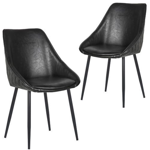 Khufra Faux Leather Dining Chairs