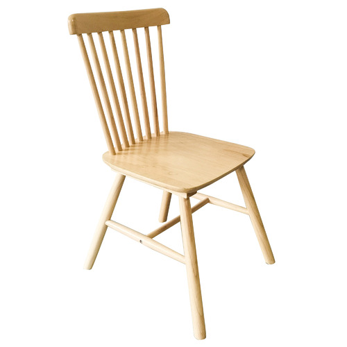 Natural Chinon Rubberwood Dining Chairs | Temple & Webster